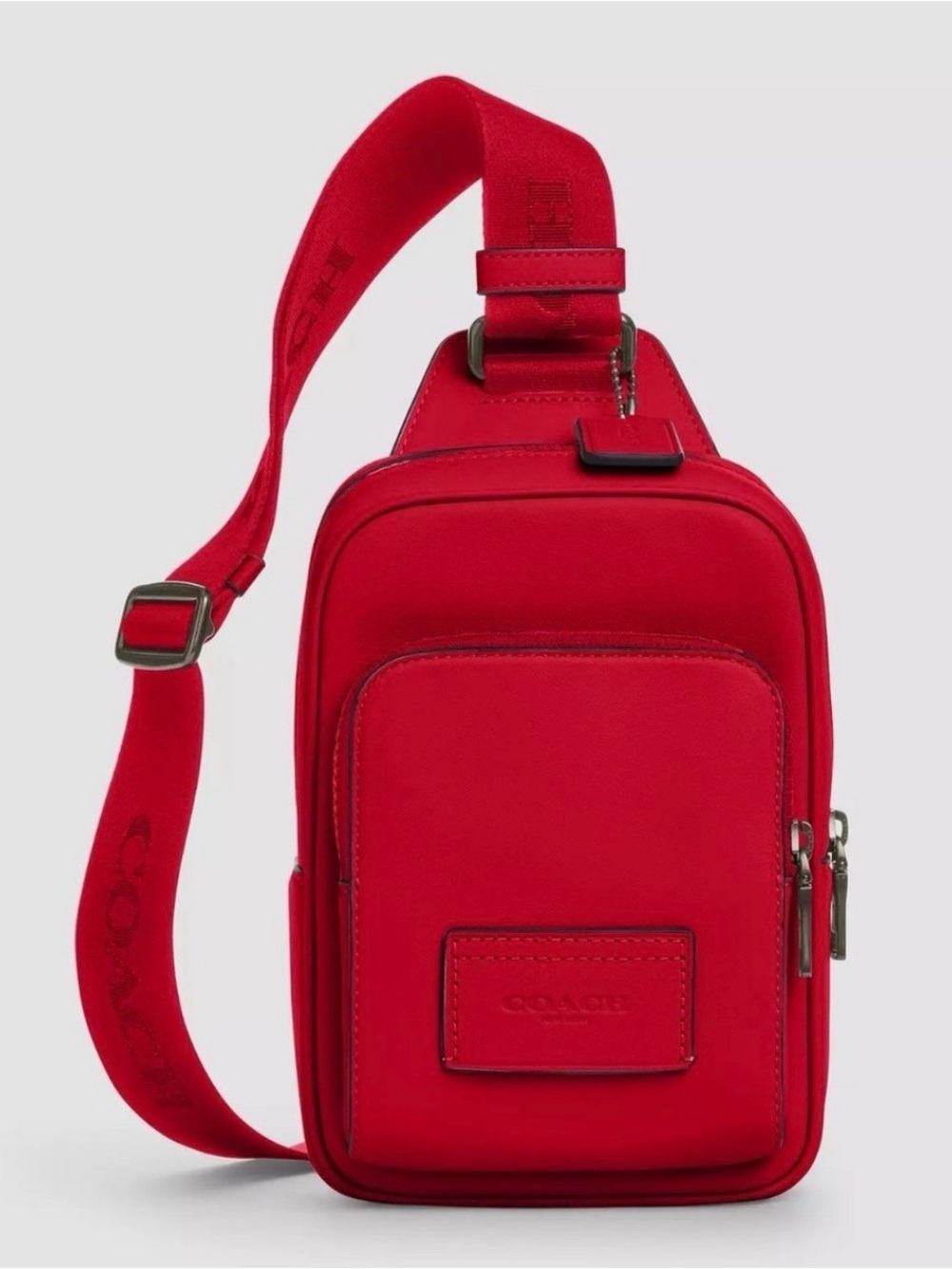 Coach Racer Sling Pack In Bold Red NWOT